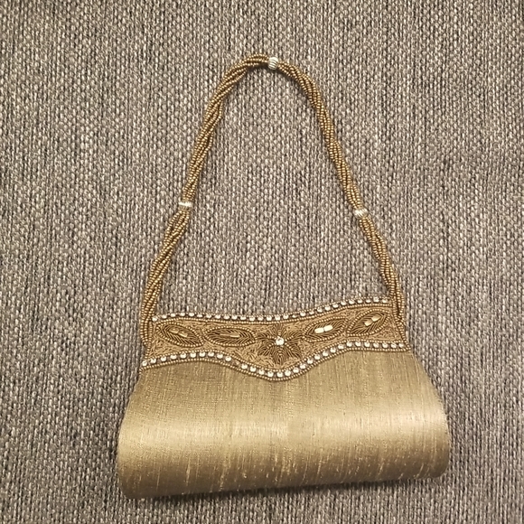 Pure Raw Silk Purse Clutch - Picture 1 of 3